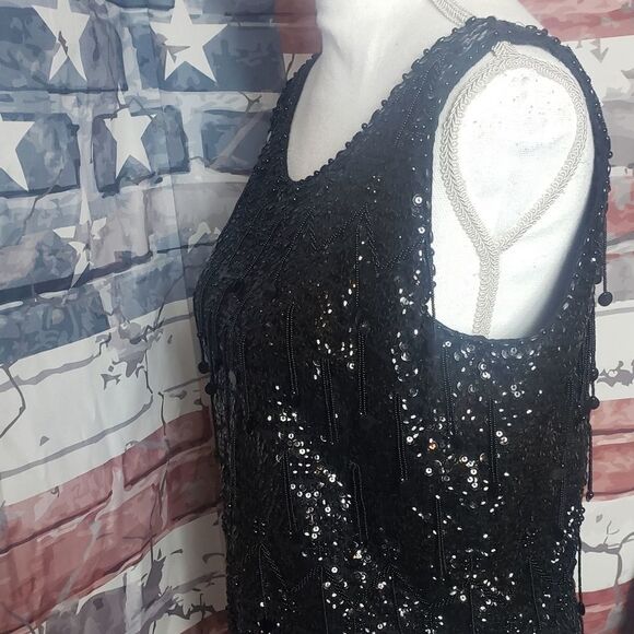Beaded tank top, retro - Picture 3 of 6